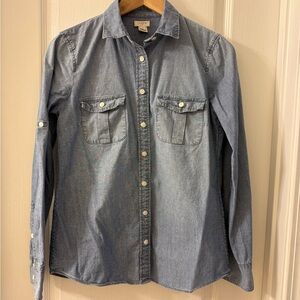J Crew Blue Chambray Shirt